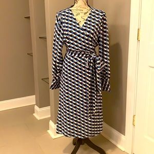 Wrap Dress (Blue/Black/White/Burgundy) (Similar to DVF-style).  New with Tags